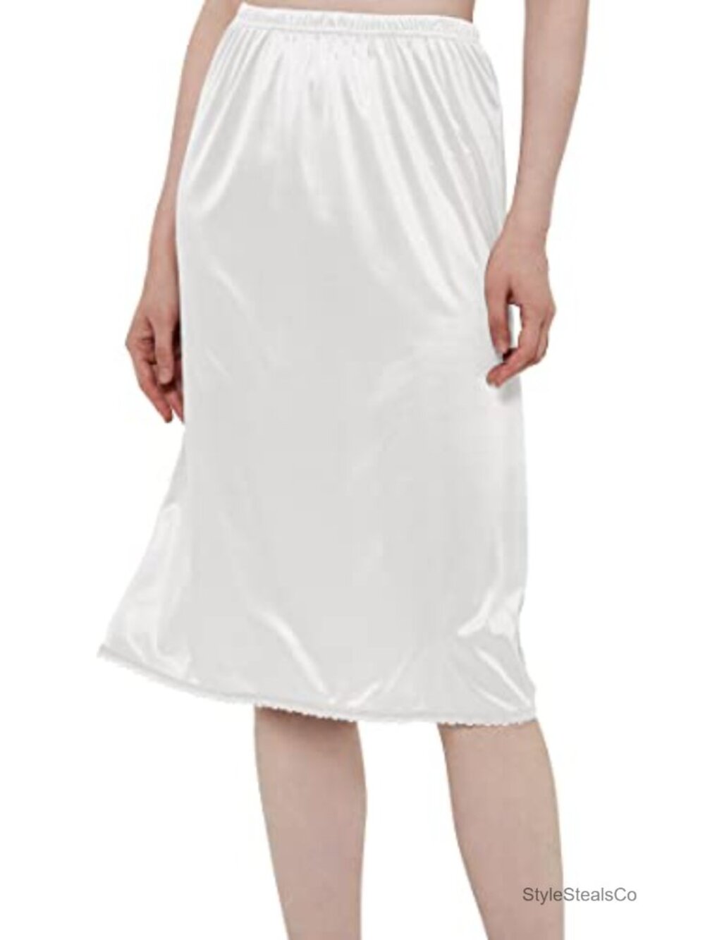 Half Slip for Women Non Cling Lace Trim Underskirt Under Dress Slip